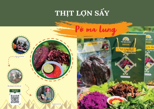 Thịt lợn sấy Pờ Ma Lung